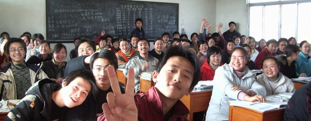 Des élèves coréens dans une classe