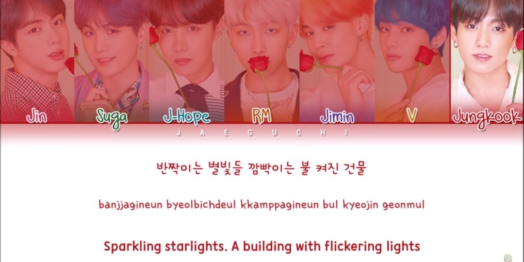 transcription des paroles de mikrokosmos de BTS en romanisation